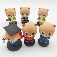 Design personnalisé PVC Cartoon Lovely Bear Toys Collection Art Figures Fabricant de jouets