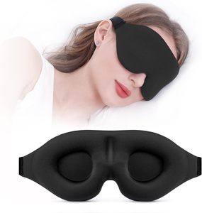 Masque de sommeil occultant de haute qualité, masque de nuit anti-lumière 3D profilé, <span class=keywords><strong>bandeau</strong></span> doux ajustable gris - Product Image 2