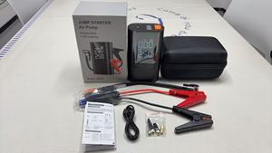 Xách tay 10000mAh kỹ thuật số không dây điện máy bơm không khí Đèn Pin Xe nhảy khởi động với 12V Máy nén khí di động ABS chất liệu - Product Image 5