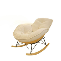 Nordique moderne luxe unique paresseux inclinable adulte chambre salon meubles surdimensionné pingouin chaise longue à bascule