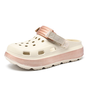 Sandalias Crocs para Hombre, de Verano, para Exteriores, con Suela Gruesa, que Aumentan la Altura, de EVA, Antideslizantes, Transpirables, sin Olor, para Playa, con Punta Cerrada - Product Image 5