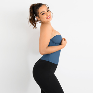 2023 nouveau Design contrôle du ventre avec dos avec cordon de serrage poitrine soulever fermeture éclair taille formateur Corset haut pour femme - Product Image 2