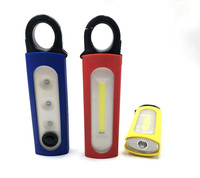 Lampe de camping miniature à deux côtés, lampe de tente COB LED, lampe d'urgence, lampe de signalisation portable, crochet de suspension, lampe torche pour le camping