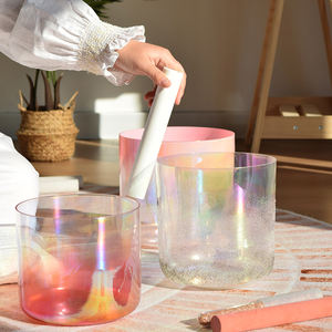 Terapi Suara dengan Mangkuk Kristal Alchemy, Instrumen Penyembuhan Suara Bol Chantant De Cristal, Mangkuk Suara 432 Hertz untuk Meditasi - Product Image 1