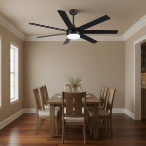 Ventilador de techo estilo rústico Db 72 con aspas de madera contrachapada para comedor - Product Image 2