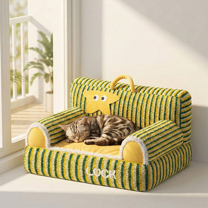 Cama de Felpa Grande para Mascotas con Funda Extraíble y Lavable, Cómoda y Lujosa Cama para Perros y Gatos para la Sala de Estar Interior y Decoración del Hogar - Product Image 1