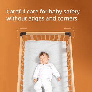 <span class=keywords><strong>Cuna</strong></span> de Madera Sólida de Diseño Moderno con Puerta Desmontable, Flujo de Aire Óptimo y Seguridad Infantil, Estilo <span class=keywords><strong>Convertible</strong></span> - Product Image 3