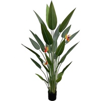 Décoration d'intérieur en pot Faux Canna Artificiel Arbre Décoratif Bonsaï Soie Oiseaux de Paradis Décodeur