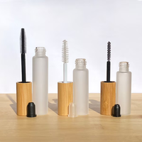 Bouteilles en verre dépoli pour gloss et mascara, vides, avec bouchon à vis ambré, contenants cosmétiques de haute qualité pour perruques