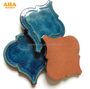 Gạch Khảm Màu Xanh Nghệ Thuật Gốm Hình Dạng Không Đều - Product Image 2