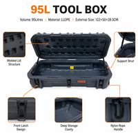 Boîte de rangement robuste en LLDPE rotomoulé pour outils de camion, étanche, pour le transport de matériel tout-terrain et de cargaison
