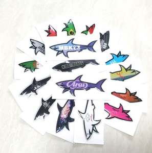 สติกเกอร์ธงตกแต่งวันหยุดแบบใหม่ OEM ของขวัญส่งเสริมการขาย กันน้ำ พีวีซี รูปสัตว์ การ์ตูน พิมพ์ยูวี เคลือบเงา - Product Image 4