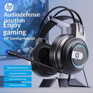 Casque de jeu filaire H-P DHE-8008U circum-auriculaire en cuir PU pour e-sport, interface USB, câble de 2,2 m, pour ordinateur portable/de bureau, avec transducteurs à armature équilibrée - Product Image 2