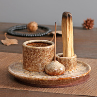 2024 Porte-bâtons Palo Santo en céramique multifonction Moules en silicone Plateau de ciment Palo Santo Bâtons de tache de sauge Support Palo Santo