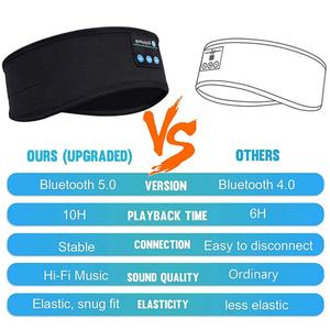 Casque audio portable pour dormir, masque pour les yeux, casque BT5.0, bandeau sans fil, casque stéréo HD ultra-fin intégré pour le sport - Product Image 5