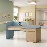 Bureau de Médecin Pédiatrique Écologique de Classe E0 avec Bande de Bordure Imperméable, Poste de Travail pour Clinique Enfant