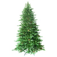 Vente directe d'usine, sapin de Noël artificiel en épicéa LED de haute qualité, pré-éclairé, résistant au feu, écologique, pour l'intérieur