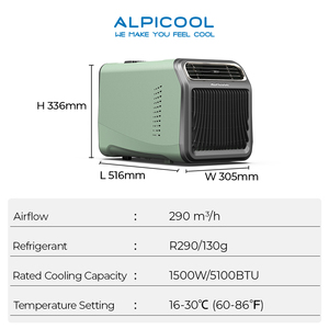 Alpicool Wholesale AC 220V 110V <b>Mini</b> Portable <b>Air</b> <b>Conditioner</b> Mobile Compressor Small Home <b>Air</b> <b>Conditioner</b> for Hotel - Product Image 3
