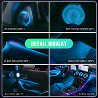 Kit d'éclairage d'ambiance LED 64 couleurs 12V 10W pour grille d'aération intérieure W213 W205 X253 W222, rétrofit de grille d'aération turbine