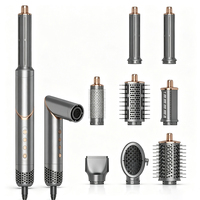 Brosse Soufflante Multifonction 8-en-1 : Sèche-Cheveux et Coiffeur à Air Chaud – Kit Coiffure Polyvalent – Vente Flash