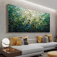 Peintures à la main personnalisées, grande œuvre d'art murale en texture 3D, art abstrait peint à la main, paysage texturé abstrait, peinture à l'huile