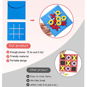Vente en gros Nouveau jeu <span class=keywords><strong>de</strong></span> puzzle <span class=keywords><strong>de</strong></span> luxe en non-tissé pour enfants Mini Nine Palace Grid Felt Game en Chine - Product Image 2