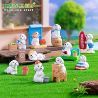Figurine de chiot surfeur en micro-paysage, accessoires décoratifs DIY pour aménagement paysager de jardin, mini-ornements de bureau pour voiture
