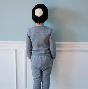 Pyjama en soie pour enfants, motif Express Guangzhou, veste et pantalon - Product Image 4