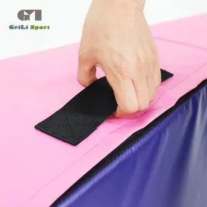 High Density Foam Wedge Mat Folding Gym Incline Wedge Tumbling Folding Mat Gymnastics Incline Cheese Wedge Mat For Kids