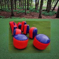 Bunker gonflable d'extérieur pour Laser Tag, Paintball, Gelball, certifié EN14960, en PVC, taille et couleur personnalisables, garantie 2 ans