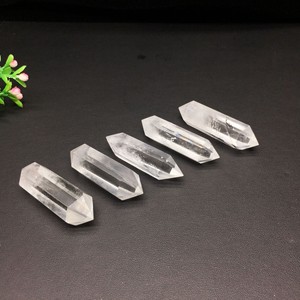 Torres de Cuarzo Transparente de Doble Terminación para Sanación Energética Natural, Varitas de Piedras Preciosas para Decorar Puntas de Cristal - Product Image 4