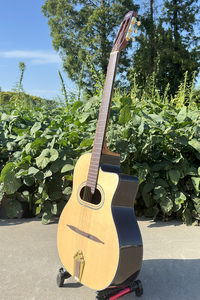 Guitarra Acústica Gypsy <span class=keywords><strong>Jazz</strong></span> Grande Bouche Maccaferria Hecha a Mano en China, Marca Aiersi, Instrumento Musical Vintage con Logotipo Personalizado - Product Image 5