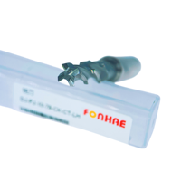 FONHAE Fraise en carbure monobloc à 4 dents, revêtement AlTiN, HRC55, résistante à l'usure, pour tour CNC, outils personnalisés OEM, Shanghai