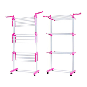 Stendibiancheria Pieghevole Mobile a 3 Ripiani per Verniciatura a Spruzzo - Product Image 2