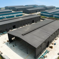 Kits de construction d'entrepôts préfabriqués en structure métallique Mingde MD-SSW-6000, garantie 5 ans, résistance au vent de 41 à 80 mph pour usage industriel