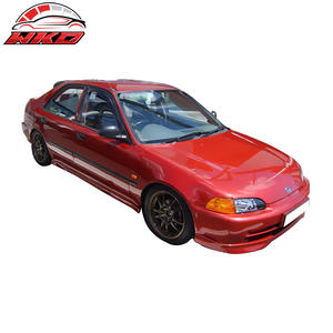 Alerón delantero estilo T-R para Honda Civic 4 puertas 92-95, sin pintar, PP de alta calidad, accesorio exterior. - Product Image 2