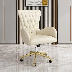 Moderne Luxe Vaste Of Swivel Lederen Chesterfield Bureaustoel Voor Computer Bureau Kantoor Kamer Stoel Meubels