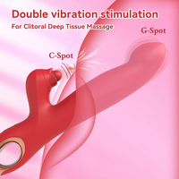 Weiblicher Masturbator mit Stoß- und Rotationsfunktion, Dildo-Vibrator zur Klitoris-Stimulation, Rabbit-Vibrator für G-Punkt, Erwachsenen-Sexspielzeug für Frauen, USB-betrieben