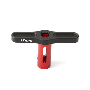 Llave de vaso en T de 17 mm para tuercas de rueda, de acero endurecido, herramienta de reparación <span class=keywords><strong>RC</strong></span> para desmontaje de buje hexagonal de rueda de buggy, camión o truggy <span class=keywords><strong>RC</strong></span> de 1/8 - Product Image 5