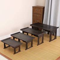 Nouvelle petite table à thé pliable en bois massif de style chinois, design moderne et minimaliste pour salons de thé, balcons, salons