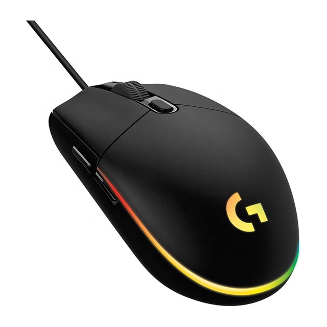 Wholesale for Logitech G102 Optical Gaming Mouse 8000DPI USB LED Backlit Waterproof Style for Right-handed Home Office Use