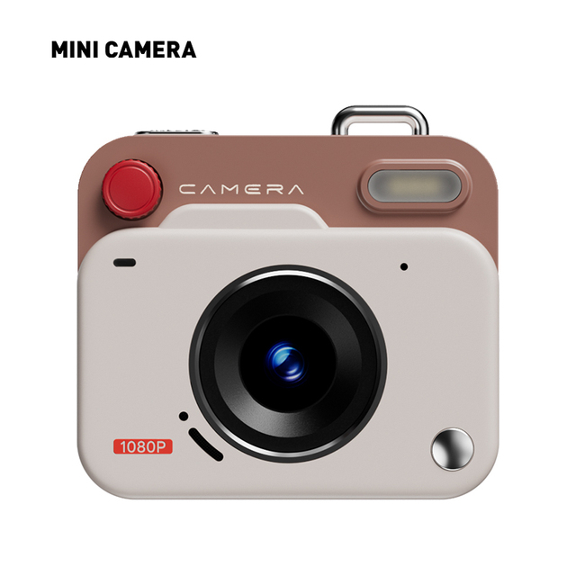 HD Video Mini Retro Camera with Compact Lightweight Body and 400mAh Long-Endurance Battery