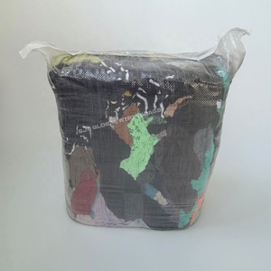 Trapos de limpieza de algodón 100% reciclado de colores para uso industrial, 10KG 25KG 50KG, recuperados - Product Image 1