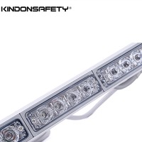 Barra de luz estroboscópica blanca LED de emergencia de 50 pulgadas Barra de luces de techo de camión de advertencia intermitente 12V con 86 LED TBD6828B
