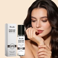 Huile parfumée pour le corps Roxelis, parfum unique et délicat, longue tenue, élégant et raffiné, avec un applicateur à bille, huile essentielle.