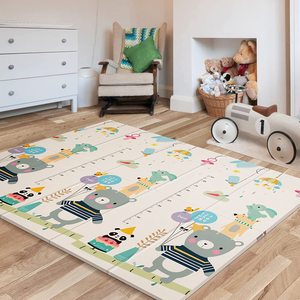 Baby Folding Mat Play Mat Extra Large Foam Playmat Crawl Mat Reversible Waterproof Portable Double Sides Kids Baby Toddler