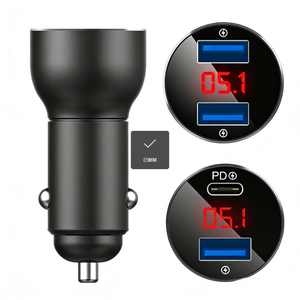 Cargador de Coche con Pantalla Digital y Doble Puerto PD QC3.0, Cargador de Coche de Doble Puerto, Productos Inteligentes, Gadgets Electrónicos, Productos de Tendencia - Product Image 3