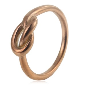 yunnique Men's Gold Bowknot <b>Titanium</b> Steel <b>Ring</b> Geometric Design Fashion Jewelry Gift - Product Image 3