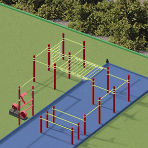 Equipo combinado <span class=keywords><strong>de</strong></span> fitness para gimnasio al aire libre-Monkey Bars y Calisthenics Park para entrenamiento <span class=keywords><strong>de</strong></span> <span class=keywords><strong>calistenia</strong></span> - Product Image 4