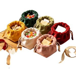 Sacs à cordon en velours doux pour parfum, logo personnalisé, petite pochette cosmétique pour bijoux, cadeau pour flacon de parfum - Product Image 5